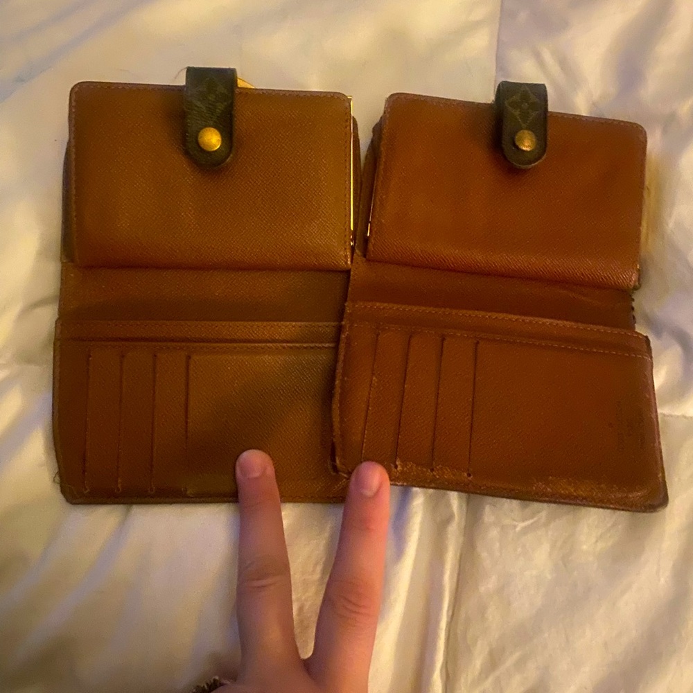 (2)Louis Vuitton Lock Me Wallet - Monogram - Authentic - Used!! LV Spain. for 2!